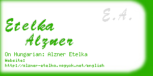 etelka alzner business card